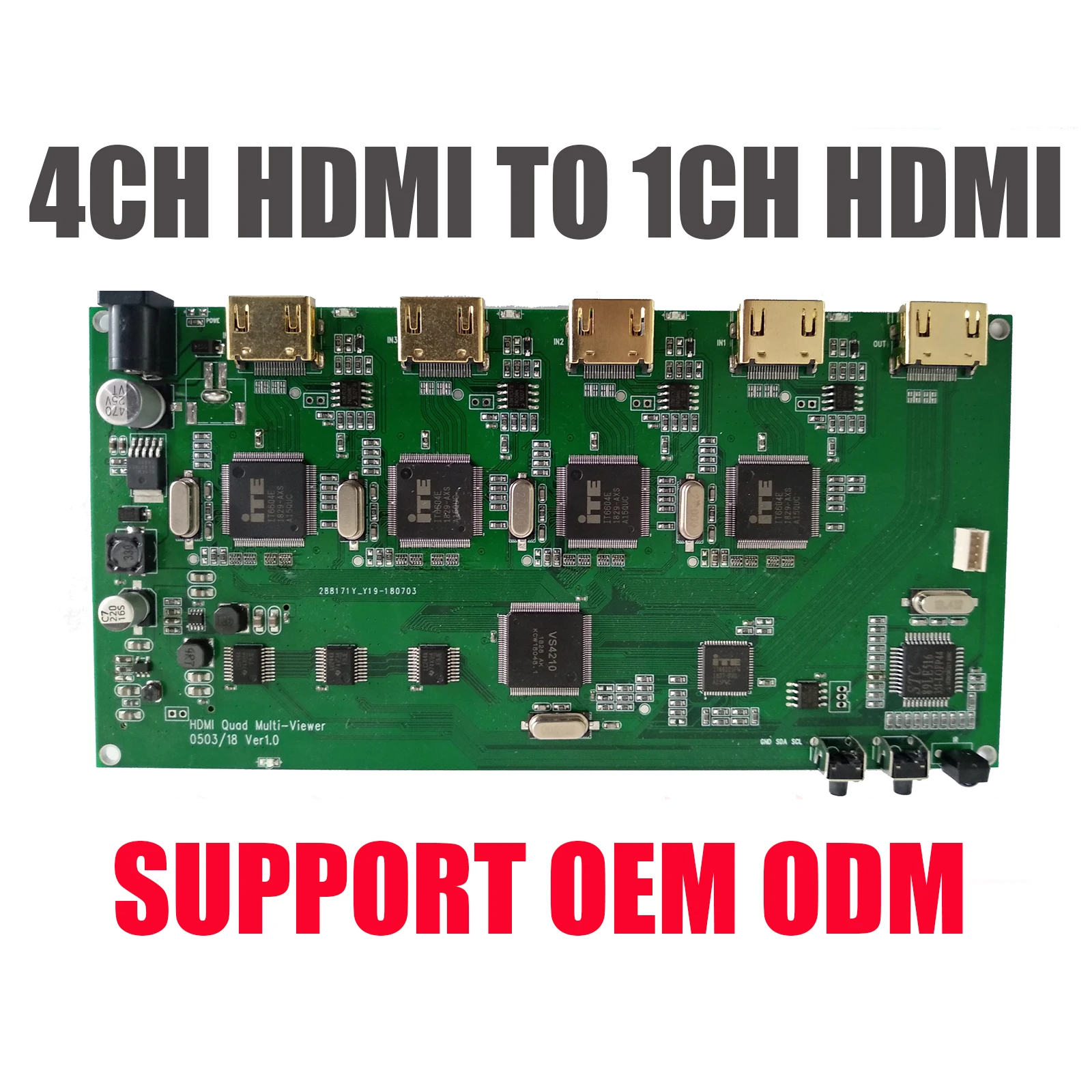 HD30 завод 4CH HDMI в 1CH видео несколько Сплит изображений конвертер 4 изображения