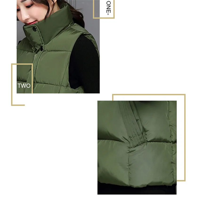 2018 осенне зимний жилет красный женский хлопковый пуховое пальто короткий низ