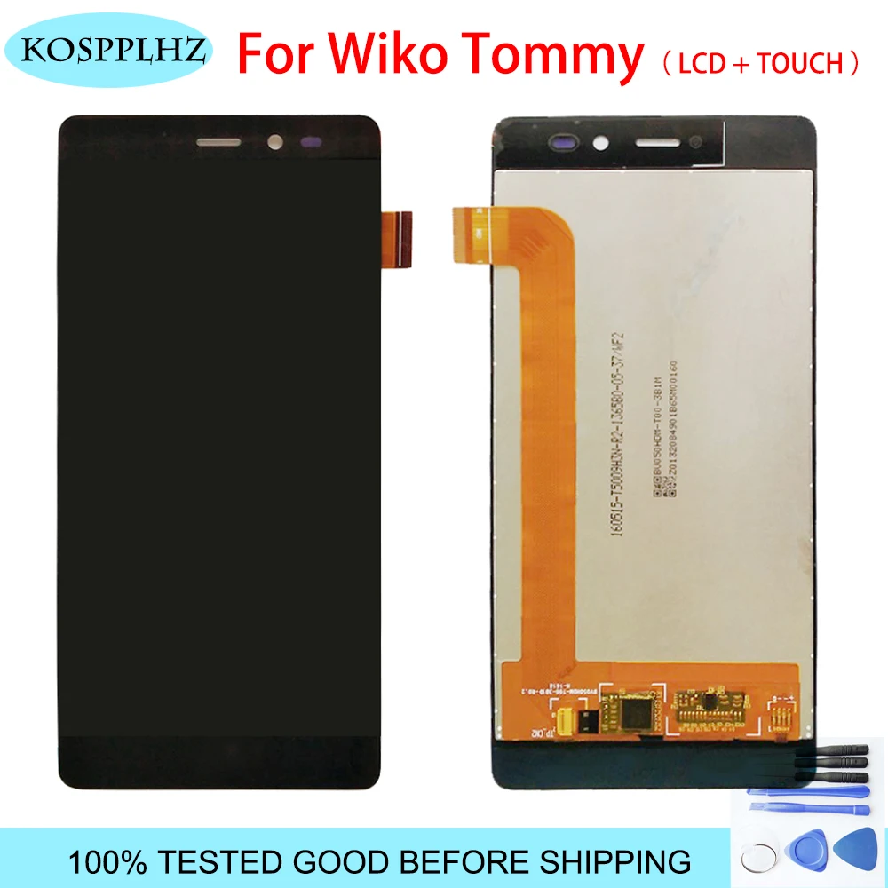 Для Wiko Tommy ЖК-дисплей и сенсорный экран в сборе с рамкой ремонт деталь 5 0