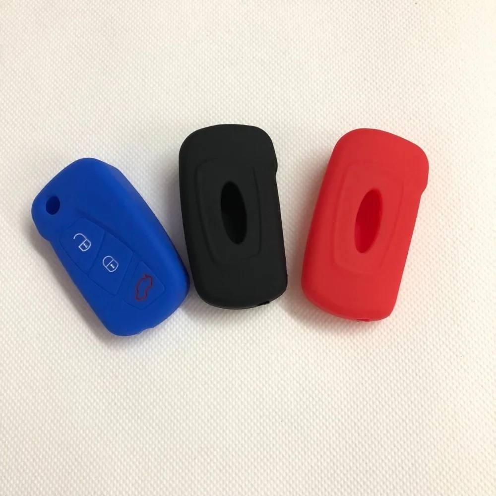 Силиконовый резиновый чехол-брелок для ключа FORD KA GALAXY Fusion Mk4 Kuga Edg дистанционный