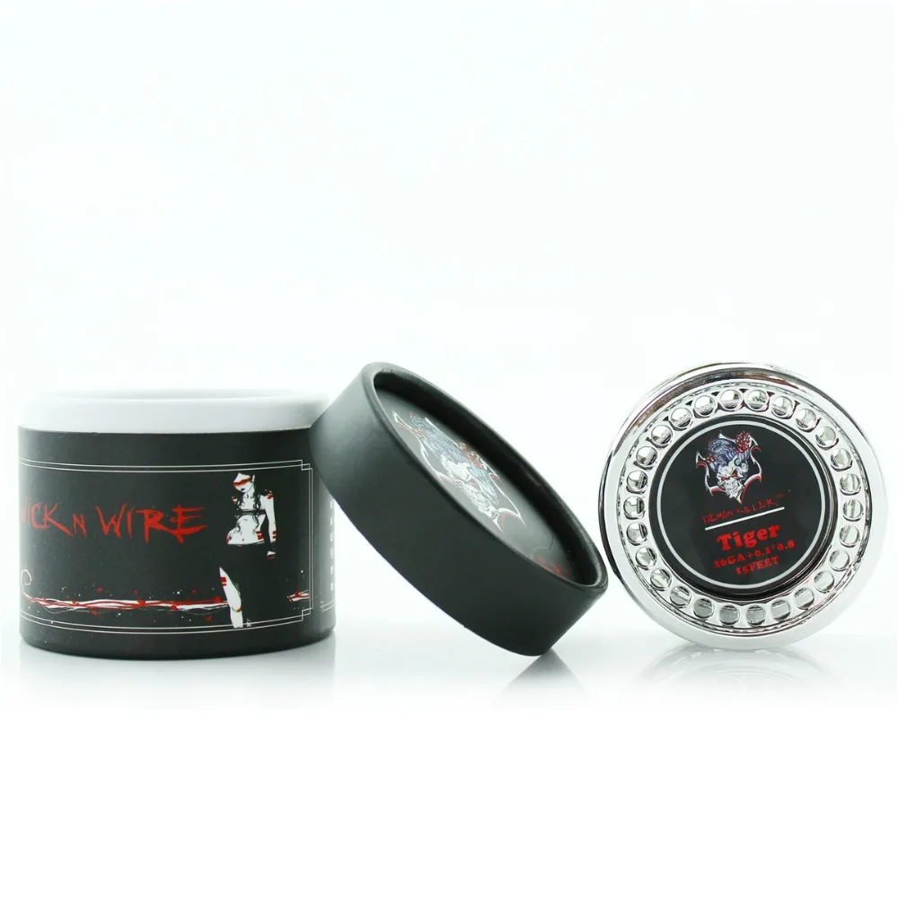 

Original Demon Killer tiger wire twisted alien fused clapton flat twisted mix twisted wire for DIY RDA RDTA tank Atomizer Coil