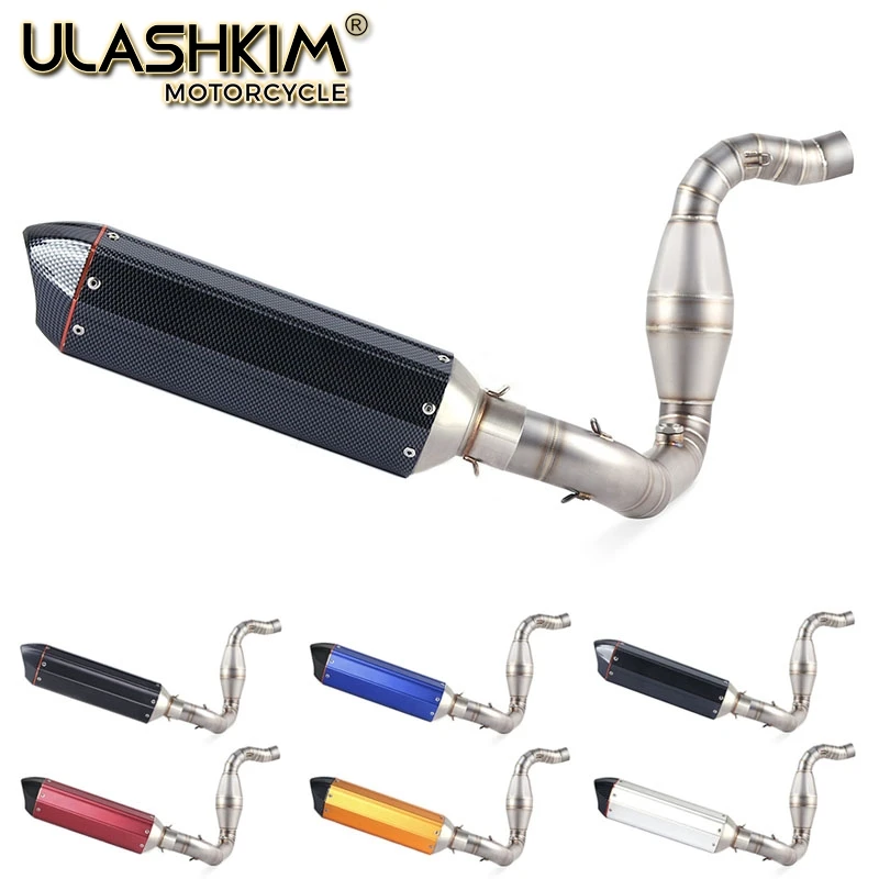 

Motorcycle Full System Exhaust Muffler Escape Slip-On for bmw G310R G310GS G 310R G 310GS Middle Contact Pipe