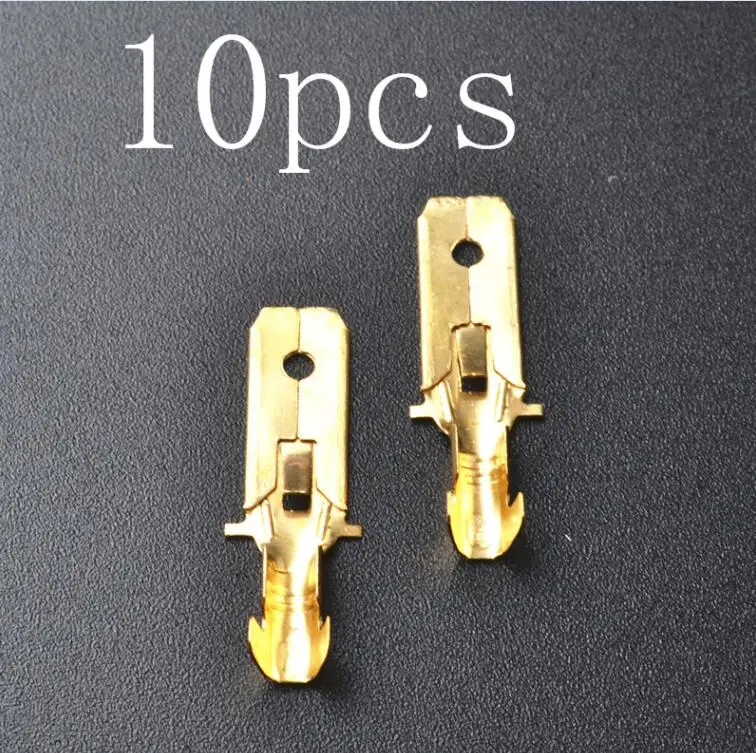 6,3 мм, 1 P, 2 P, 3 P, 4 P, 6 P, 8 P, 12 P, 14P pin/way, обжимные клеммы, комплекты разъемов для мужчин и женщин, разъем для мотоцикла и автомобиля - Цвет: 10PCS