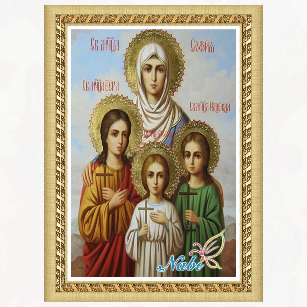 Religion бусины с принтом pictures 4083r круглая Алмазная вышивка крестиком мозаика