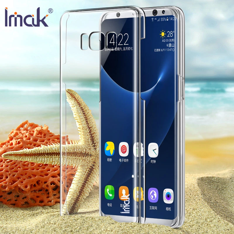 Оригинальный Imak Для Samsung Galaxy S8 Plus чехол прозрачные ясные прочные ПК задняя для +