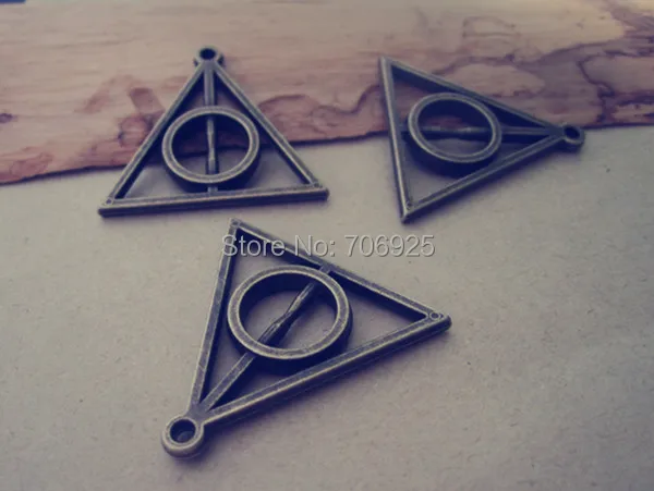 30 шт./лот античная бронза треугольная Подвеска 31 мм x 32 мм|pendant charms|triangle pendants charmscharm