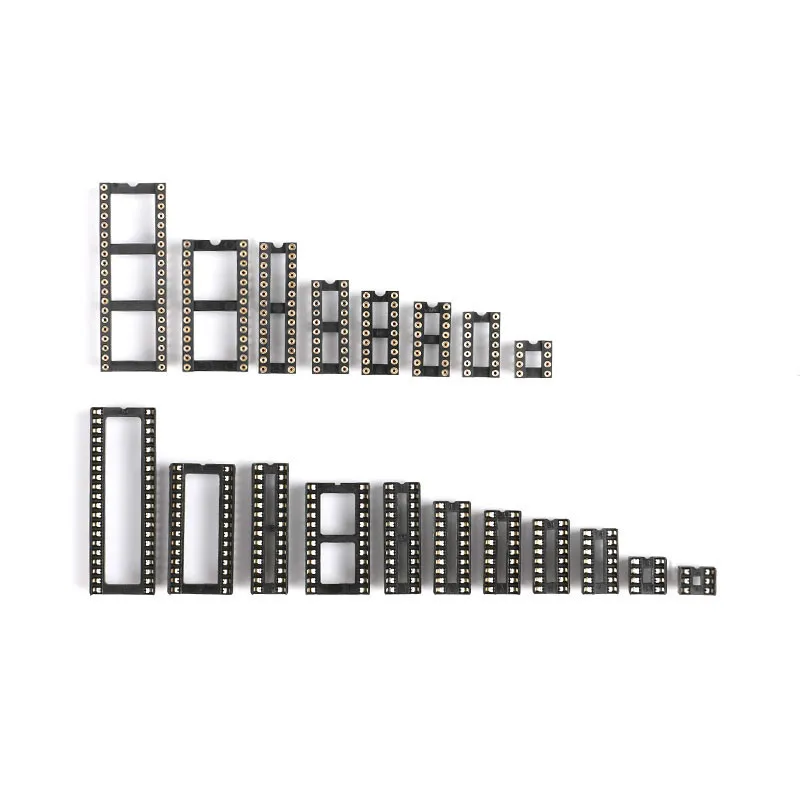 10 шт. IC розетки DIP6 DIP8 DIP14 DIP16 DIP18 DIP20 DIP28 DIP40 шпильки DIP разъем 6 8 14 16 18 20 24 28 40