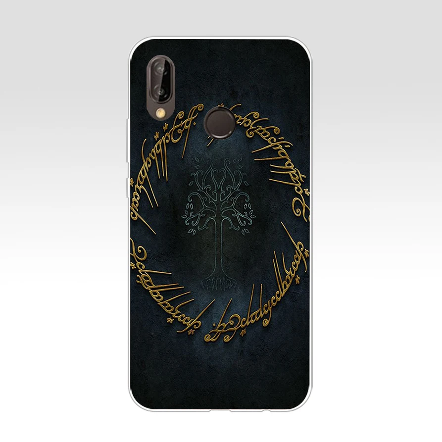 195AQ lord of the ring Soft Silicone Tpu Cover Case for huawei p 20 lite pro y6 2017 mate 10 | Мобильные телефоны и