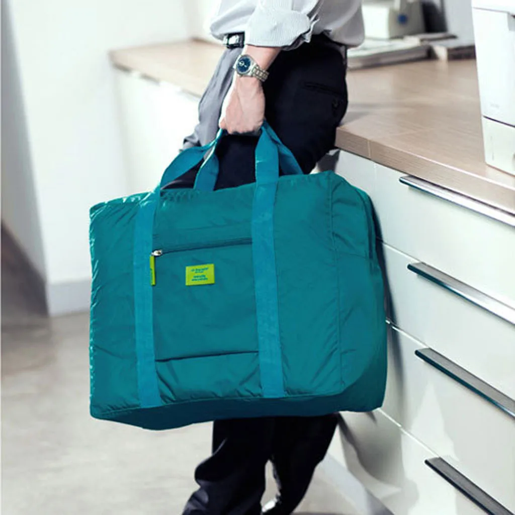 

Waterproof Jacquard Travel Bags Women Large Capacity Folding Duffle Bag Organizer Packing Cubes Luggage Girl Weekend Bag #T5P