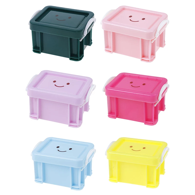 

1:12 dollhouse miniature Mini Colorful Storage Box toy match for New collectible Gift Mini Luggage Box Pretend Play Toy