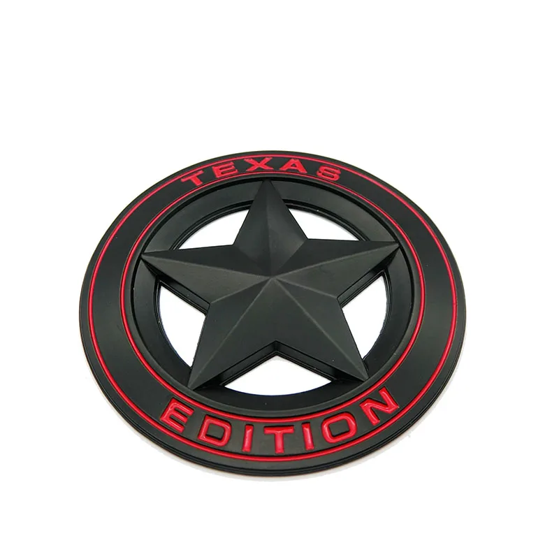 Металлическая Эмблема TEXAS EDITION щит пентаграмма 3D эмблемы автомобиля Fender сбоку
