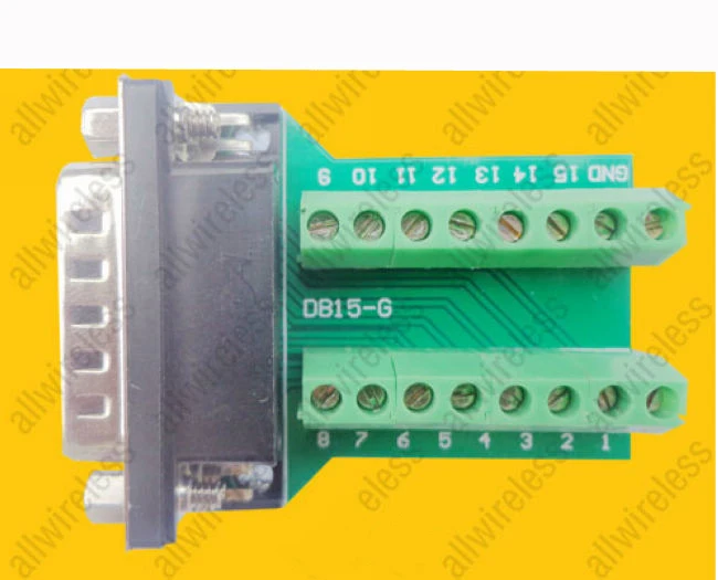 DB15 штыревые сигналы 15 штыревых портов Breakout Board клеммные адаптеры|breakout board|male maleboard