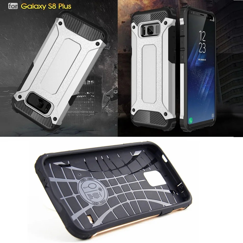 Armor case for Iphone X 7 8 6 6S 5S Samsung Galaxy S5 S6 S7 Edge S8 S9 Plus Note 4 5 Case Hybrid Hard Cover Protector Funda |