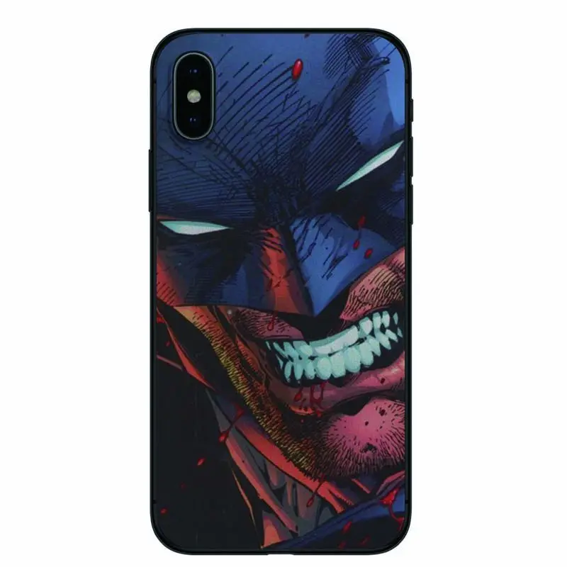 OUTMIX Бэтмен ниндзя роскошный черный чехол для телефона iphone 8 plus 7 6 Plus 6s Мягкий