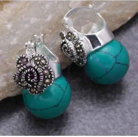 Горячая Распродажа новые ювелирные украшения зеленые круглые серьги подвески из