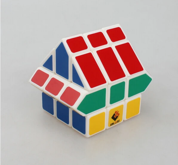 Cubetвист freccia rossa 3x3x3 magico cubo bianco 65 мм deformazione 3 strati adesivi di цвет развиваемые игрушки|cubo