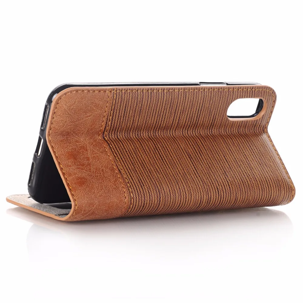 Кожаный флип-чехол для Apple iPhone X 10 8 Plus 7 7S Plus 6 6S Plus 5 5S SE Coque Capa Funda