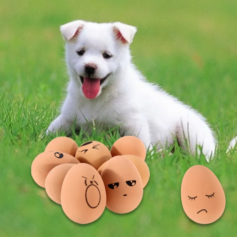 1 шт. Горячая Милая резиновая яйцо собака кошка щенок игрушка творческое чувство