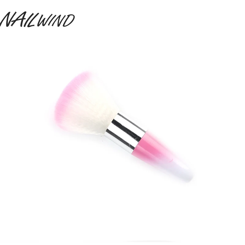 Pink Цветные инструменты для ногтей ROSALIND, щетка для удаления пыли, порошок для акриловых ногтей, щетка для чистки ногтей - Цвет: Pink