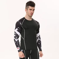 mens compression shirts 3d teen wolf jerseys long sleeve t shirt fitness men lycra mma workout t shirts tights brand clothing