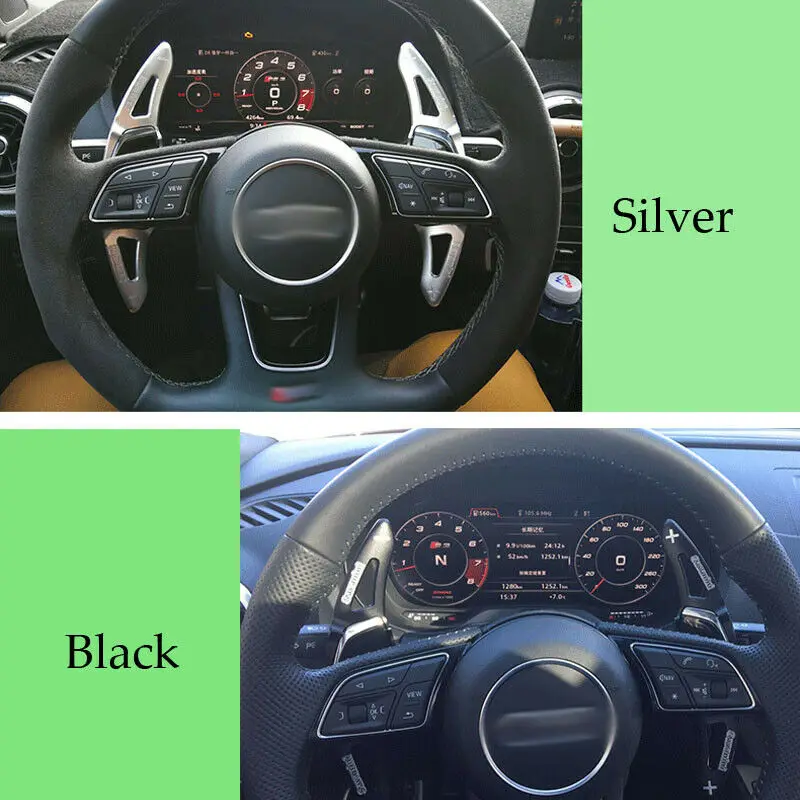 Savanini Alloy Add-On Steering Wheel DSG Paddle Shifters Extension For Audi RS4