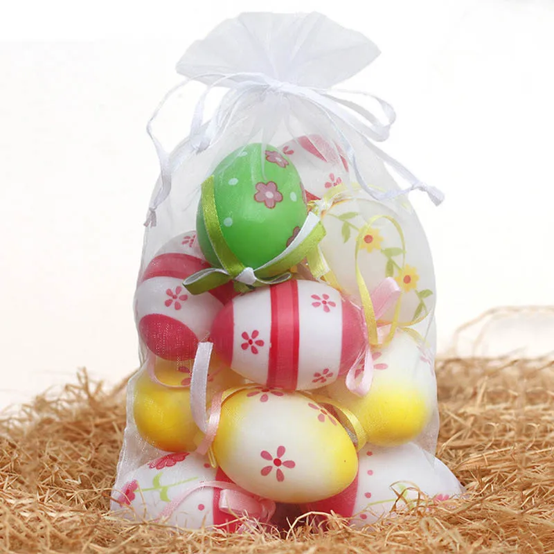Пасхальные яйца подвесные пасхальные украшения для творчества 6 шт.|Украшения