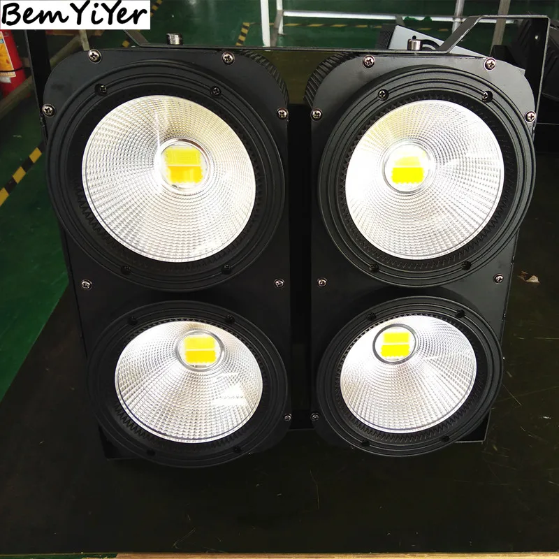 4 шт./лот 4x100 Вт LED COB blinder wash light/4 глаза/холодный + теплый белый 2в1 для