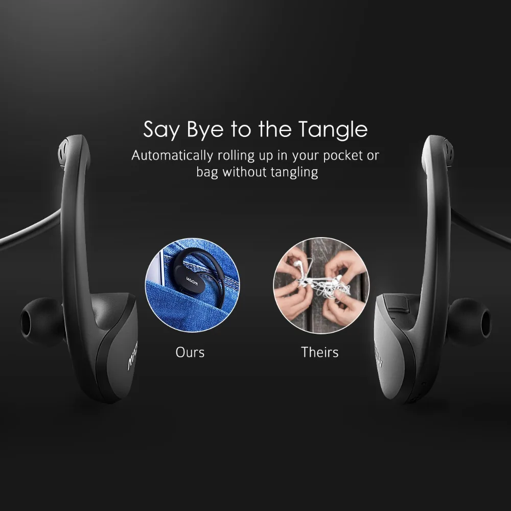Mpow Cheetah MBH6 2-го поколения Беспроводные Bluetooth 4,1 наушники с микрофоном Hands Free Call AptX спортивные наушники для смартфонов