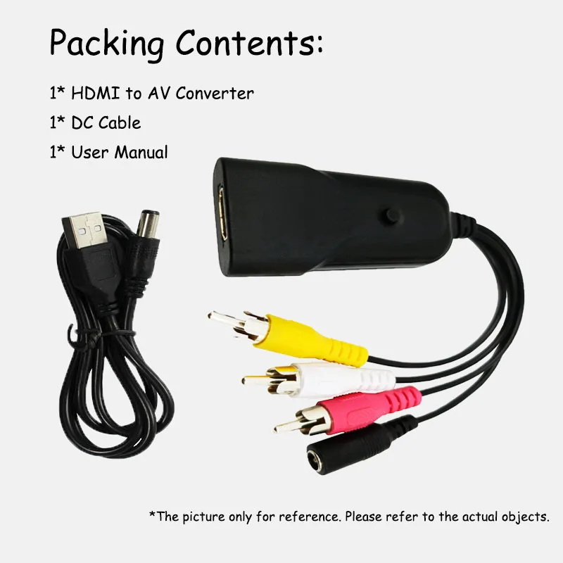 HDMI в RCA AV конвертер адаптер для Android TV Smart Box Ноутбук Chromecast HDMI2AV конвертер|Кабели HDMI|