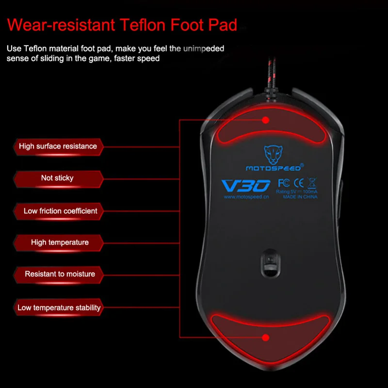 

New RGB Mechanical Wired Gaming Keyboard Optical Mouse Combo with LED Backlight for PC Laptop DOM668