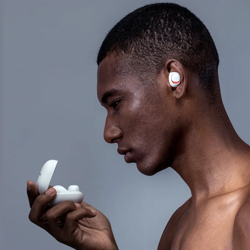 white HAVIT Bluetooth наушники V5.0 TWS беспроводные мини наушники-вкладыши Спорт IPX5 Водонепроницаемый с 2200 мАч коробка перезаряжаемая гарнитура I93 - Цвет: white