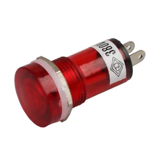 15 мм сигнальная лампа круглый головной индикатор красный 24VDC 220VAC