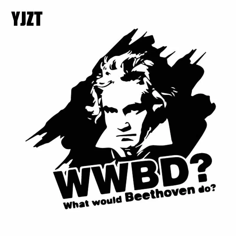 YJZT 15 7 см * что бы Beethoven музыкальная сделать виниловые наклейки в виде Фотообоев c