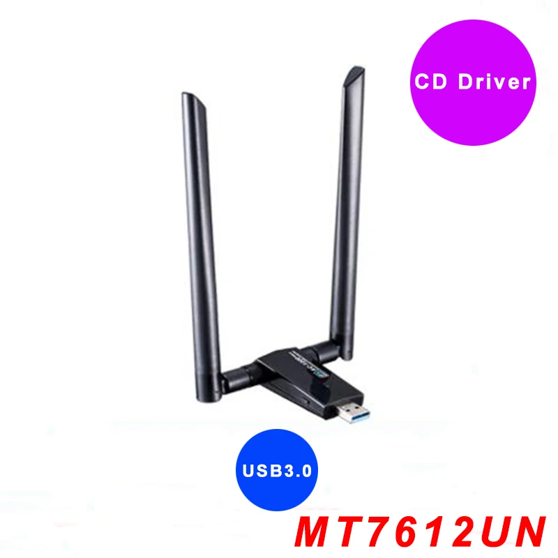 USB Wi-Fi антенна адаптер Бесплатный драйвер AC1200Mbps Беспроводной USB3.0 сетевая карта IEEE