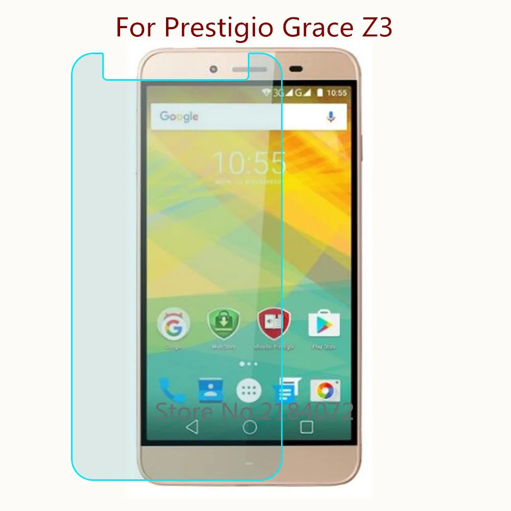 Защитное стекло 9H 2.5D для телефона Prestigio Grace Z3 закаленное смартфона Передняя
