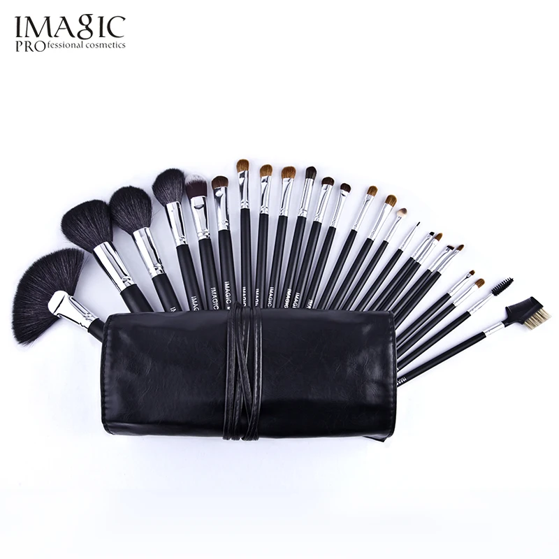 24Pcs/Set Makeup Brushes IMAGIC Black Set Pro Brush Tools Foundation Powder Eyeshadow beauty Lip Tool | Красота и здоровье