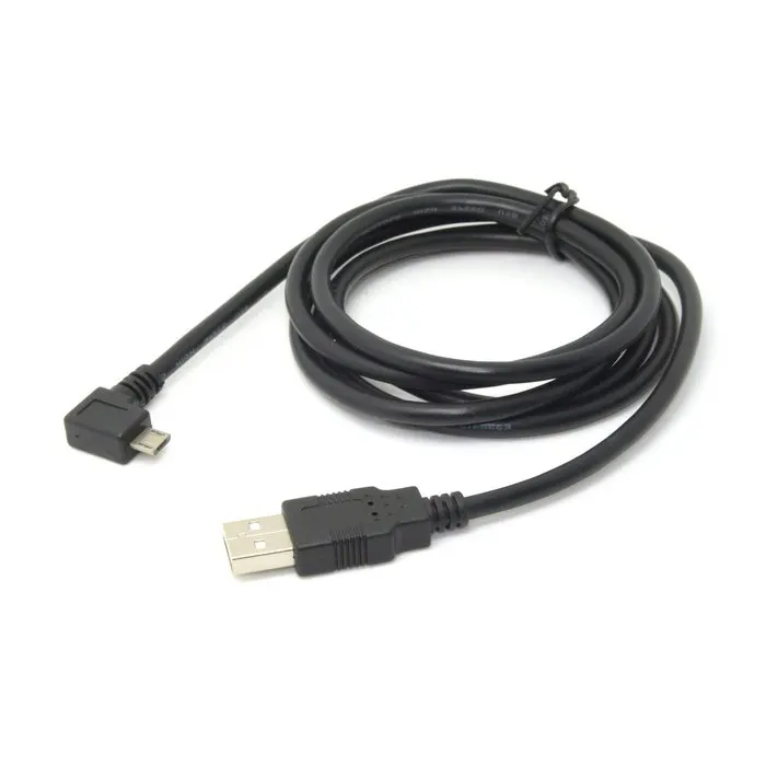 

CY Cable 90 degree Left Angled Micro USB Male to USB 2.0 Data Charge Cable for Cell Phone & Tablet 1.5m