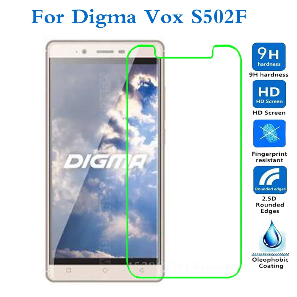 Закаленное стекло для Digma Vox S502F Z530 S502 прозрачная защитная пленка|Защитные стёкла