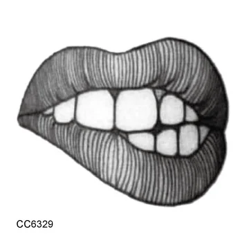 CC6329 Rocooart CC Татуировка маленькая винтажная старошкольная стильная Сексуальная женская черная белая временная татуировка наклейка боди арт поддельные тату - Цвет: CC6329