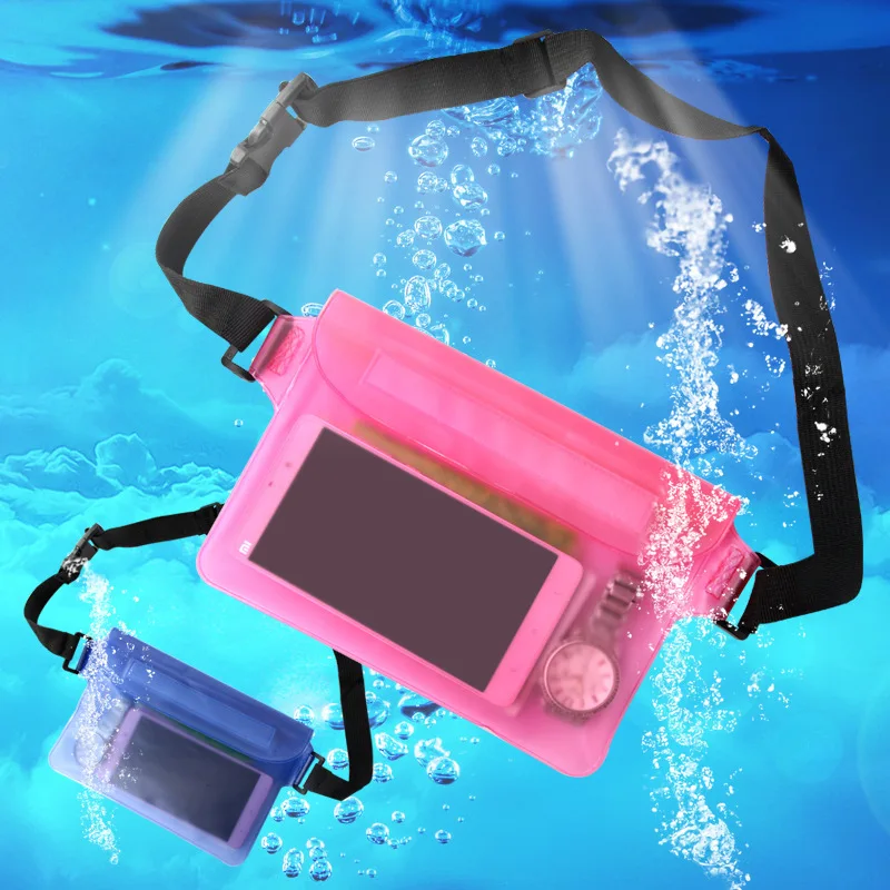 

Waterproof Sports Bag Waist Bag Swimming Drifting Diving Waist Fanny Pack Pouch Underwater Dry Shoulder Backpack Phone Pocket
