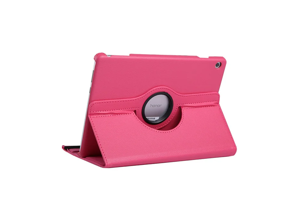 Rose 360 Вращающийся из искусственной кожи чехол для huawei MediaPad T5 10 Крышка для huawei Медиа Pad AGS2-W09 AGS2-L09 AGS2-L03 AGS2-W19 10,1 дюймов - Цвет: Rose