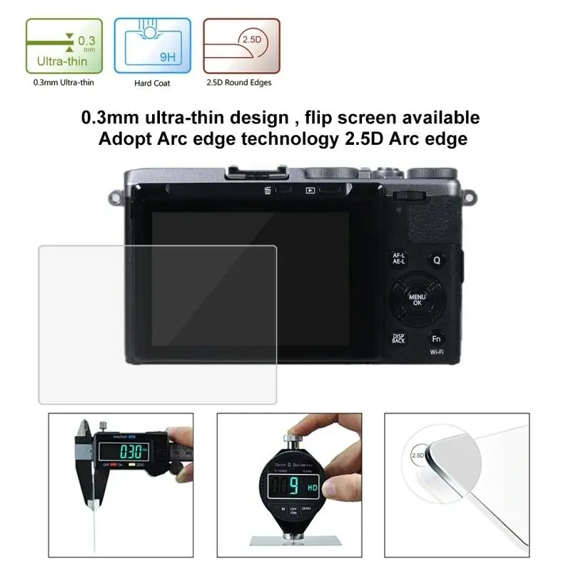 2.5D 9H жесткое закаленное стекло для защиты экрана Fujifilm X-70 Camera LCD Protector | Электроника