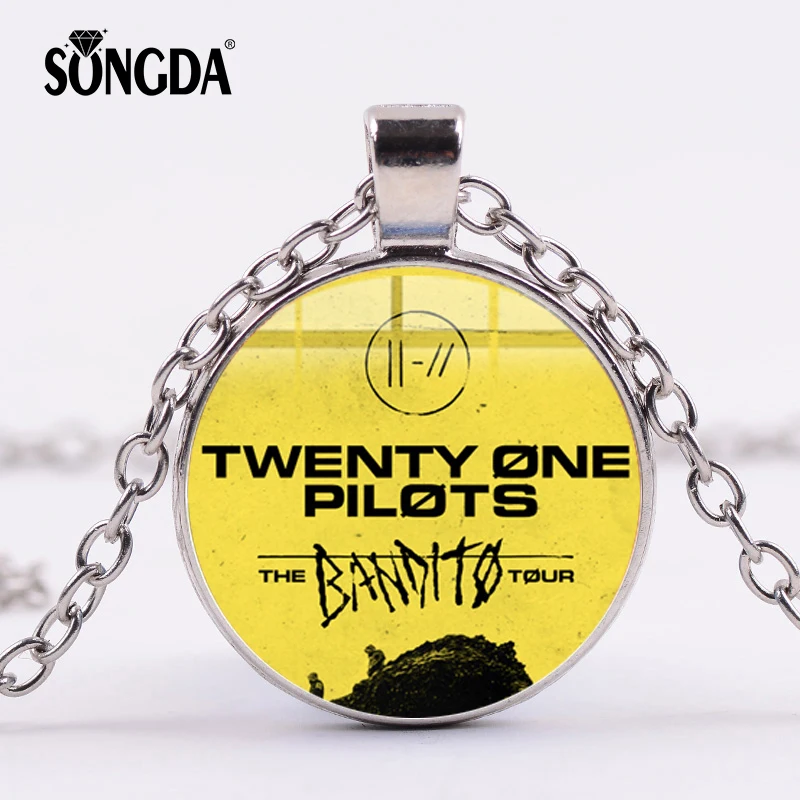 SONGDA Горячая музыкальная группа Twenty One Pilots кулон ожерелье для поклонников сувенирный подарок четыре цвета длинная цепь Модный рок ювелирные изделия Хип-хоп