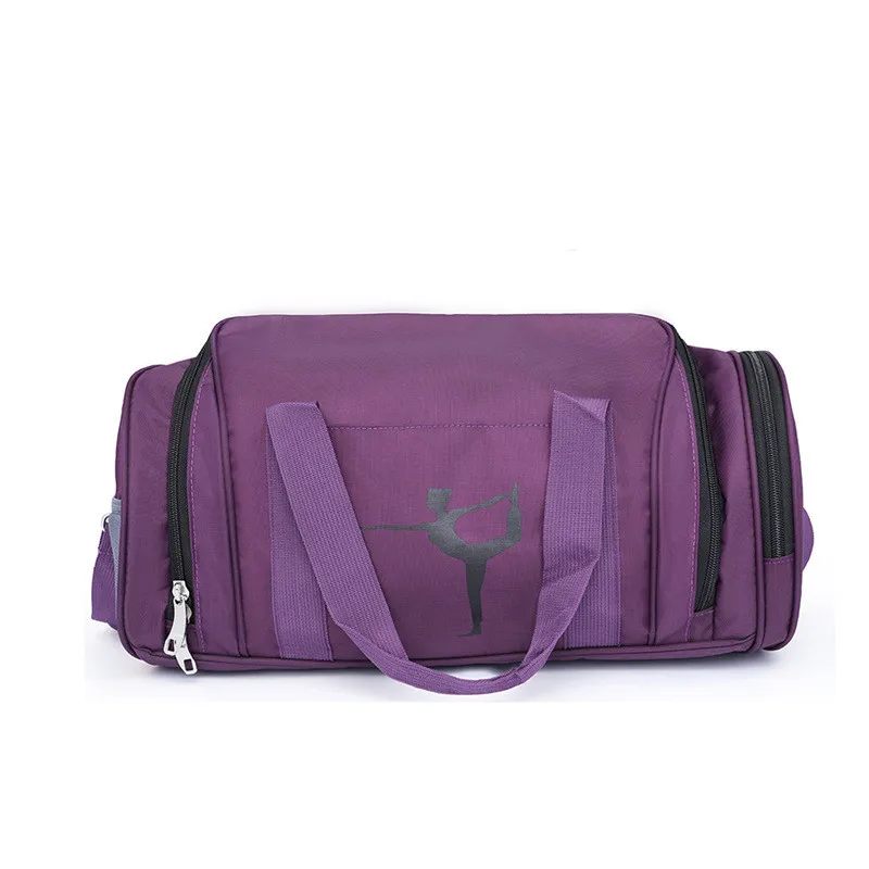 Purple Сумка для Йога-коврика Фитнес Сумки для зала спорта нейлон обучение Sac De Sport для Для женщин тренажерный зал дорожный вещевой мешок Gymtas Sporttas сумка - Цвет: Purple