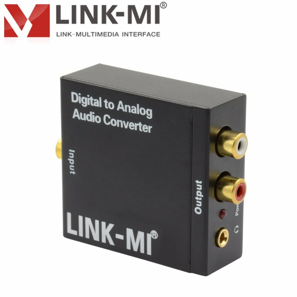 LINK-MI DA02-AUDIO цифро-аналоговый аудио конвертер с объемом Управление цифровой