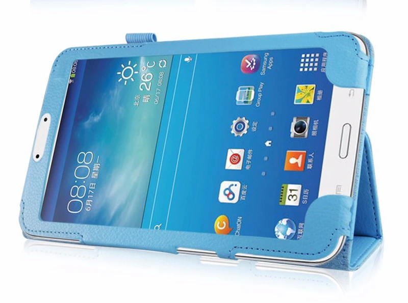 Подставка литчи из искусственной кожи чехол для samsung Galaxy Tab 3 8,0 T310 T311 чехол для samsung Tab3 SM-T310 8,0 дюймов чехол для планшета+ пленка+ ручка