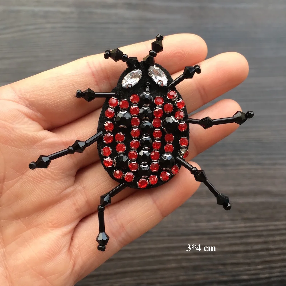 1 шт. нашивки со стразами и бисером шитье на бисер пчелы ключ тонкотел Ox