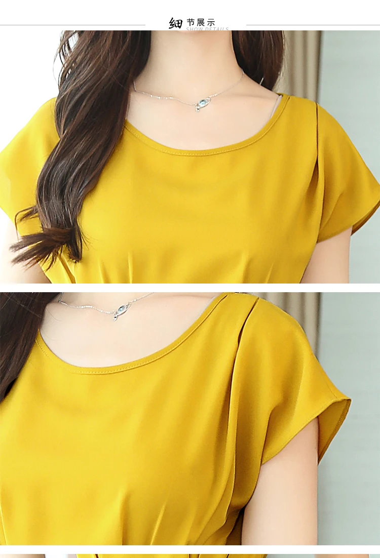 Шифоновые Комбинезоны женский модный комбинезон Женский офисный летний цельный