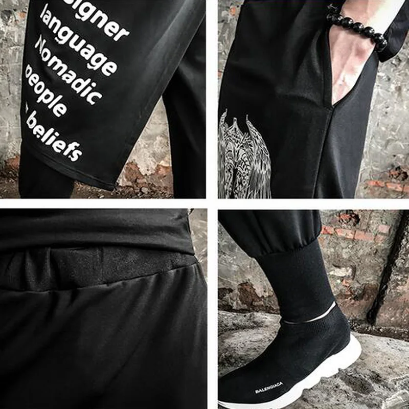 Новые мужские авангардные дизайнерские брюки-карандаш с рисунком Фараона из