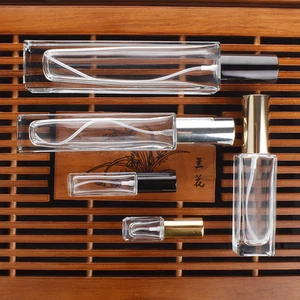 Флаконы для распыления эфирного масла 5 мл, 10 мл, 20 мл, 30 мл, 50 мл, стеклянные бутылки с распылителем для тумана, дорожная многоразовая бутылка, прозрачный коричневый